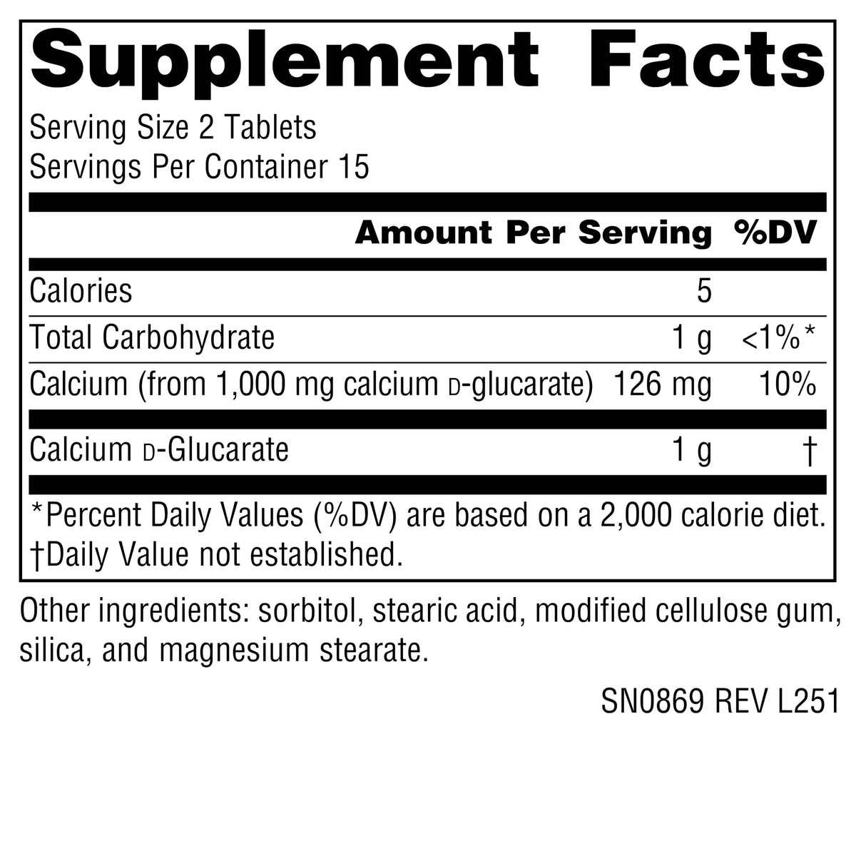 Source Naturals Calcium D-Glucarate, Cellular Detoxifier* 500mg - 30 Tablets Source NaturalsBuy Supplements Australia