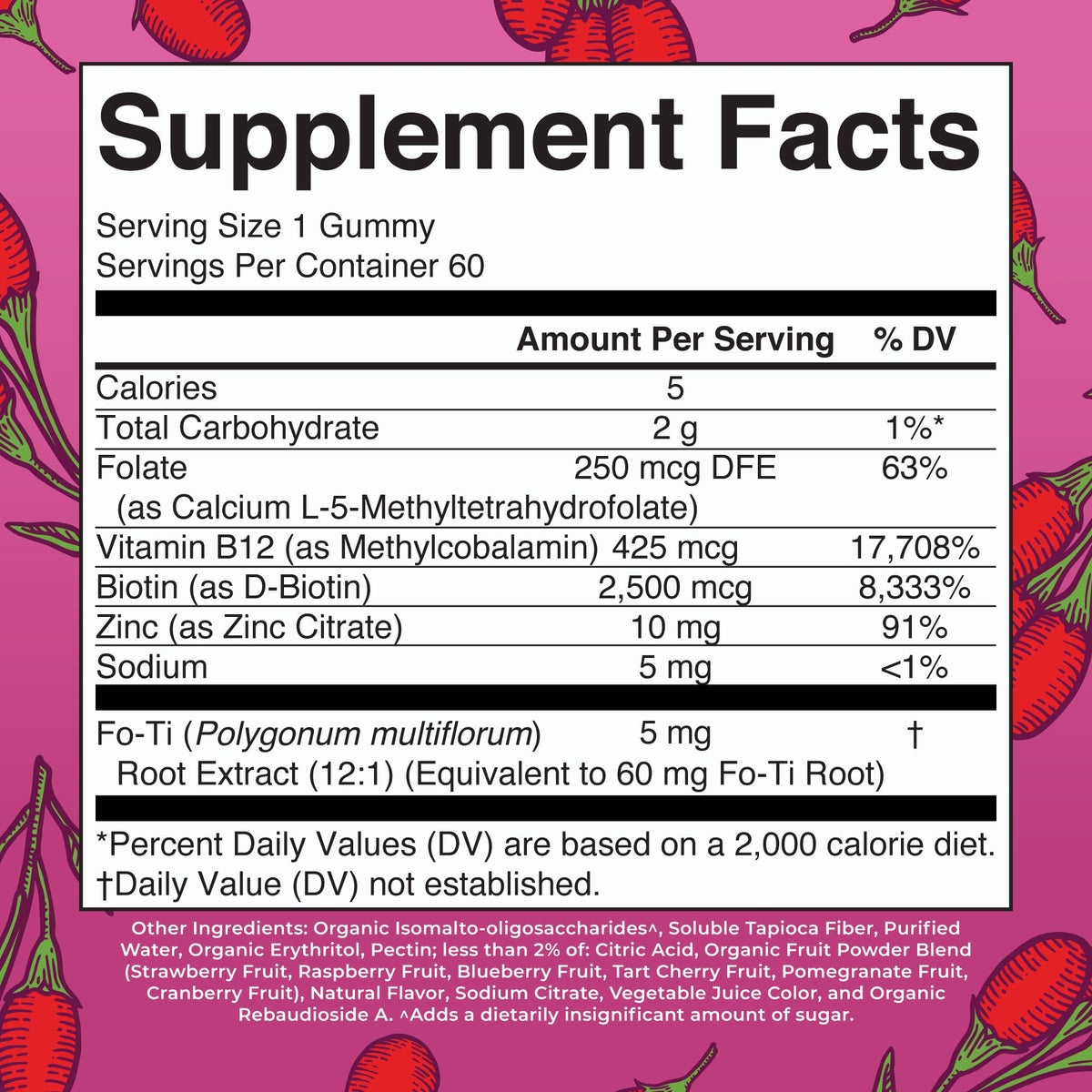 MaryRuth Organics Biotin Gummies | Sugar Free | Vegan | Non-GMO | 2,500 mcg Biotin Supplement | Hair Skin and Nails Vitamins | Hair Growth Vitamins | Hair Growth Supplement | 60 Count MARYRUTH'SBuy Supplements Australia