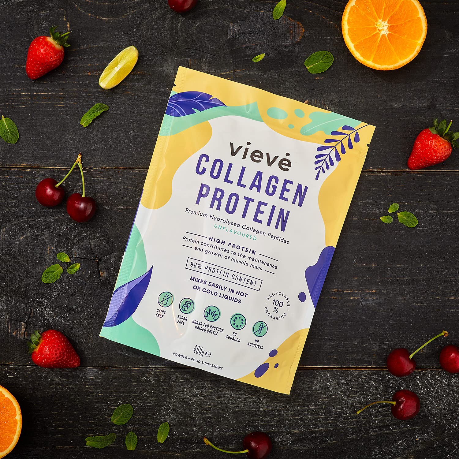 Vieve Collagen Protein Powder - Hydrolysed Bovine Peptides - Diet Support Supplement for Skin, Hair, Nail VieveBuy Supplements Australia