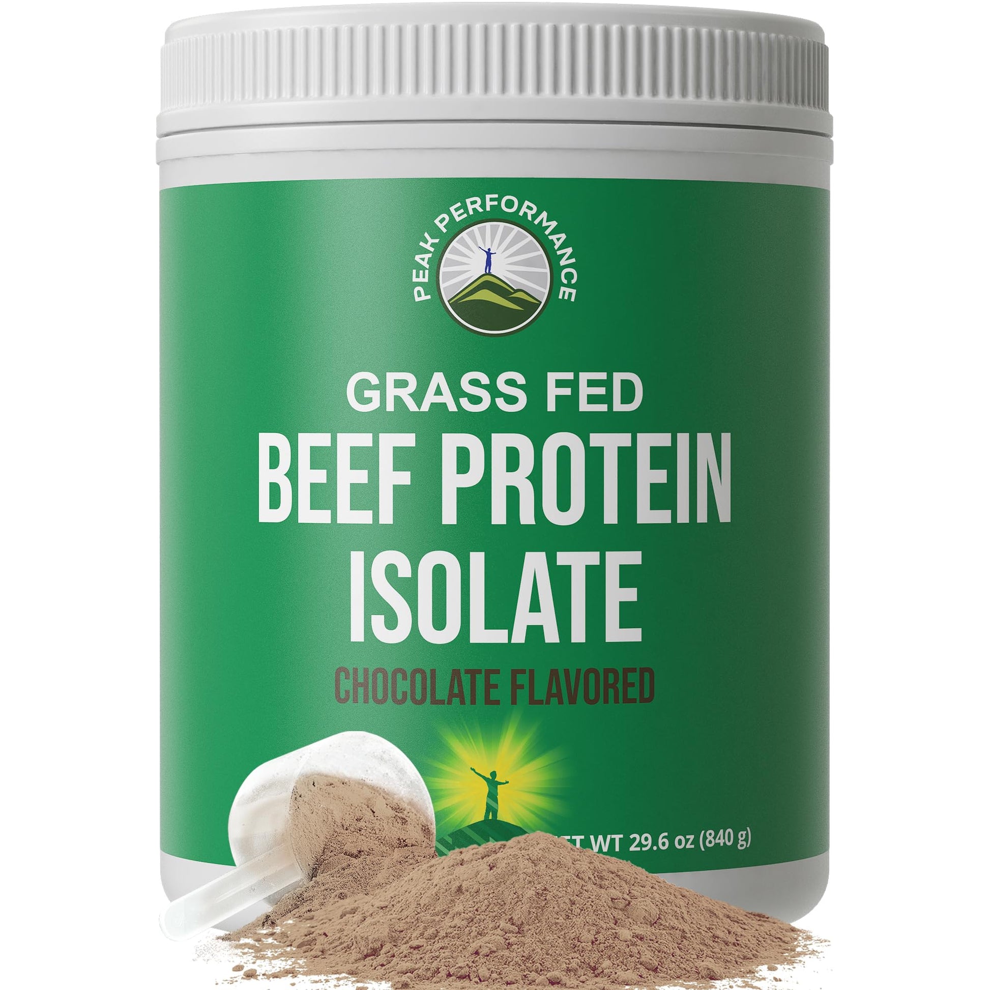 Grass Fed Beef Protein Powder - Lactose Free Great Tasting Beef Protein Isolate. Complete Animal Based Non Dairy Paleo Carnivore Supplement for Prime Muscle Building. No Whey. Chocolate Flavor Peak PerformanceBuy Supplements Australia
