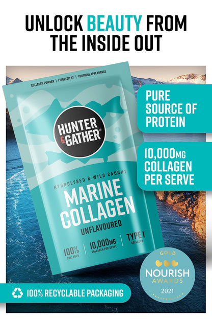 Hunter & Gather Marine Collagen Powder 300g | Pure Unflavoured Premium Hydrolysed Wild Caught Marine Collagen Hunter & GatherBuy Supplements Australia