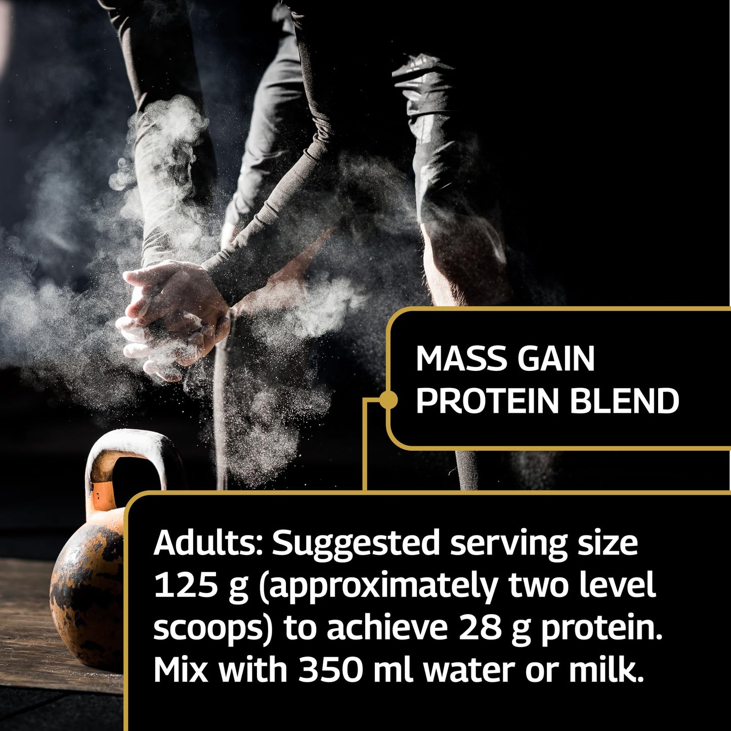Healthspan Elite All Blacks Mass Gain Protein Blend (1500g) | Chocolate | 28g of Protein Healthspan EliteBuy Supplements Australia