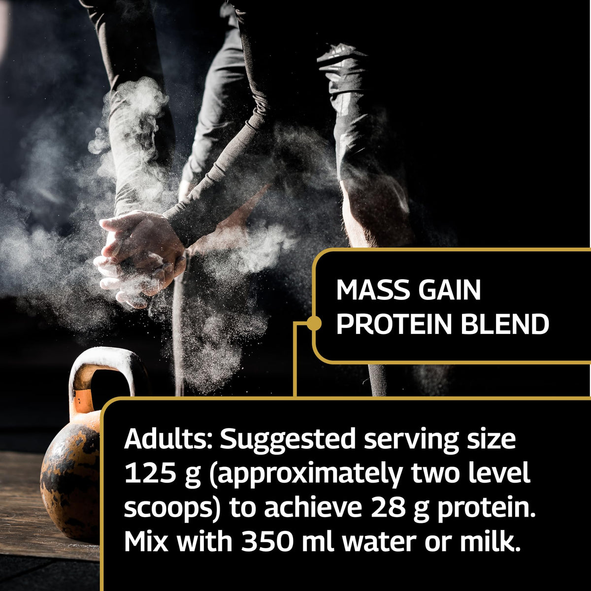 Healthspan Elite All Blacks Mass Gain Protein Blend (1500g) | Chocolate | 28g of Protein Healthspan EliteBuy Supplements Australia