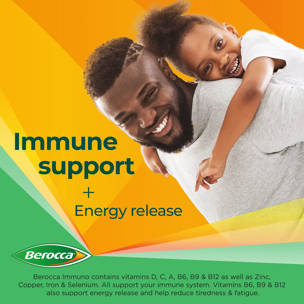 Berocca Immuno Effervescent Tablets, 11 Vitamins and Minerals, Including Vitamins D, C BeroccaBuy Supplements Australia