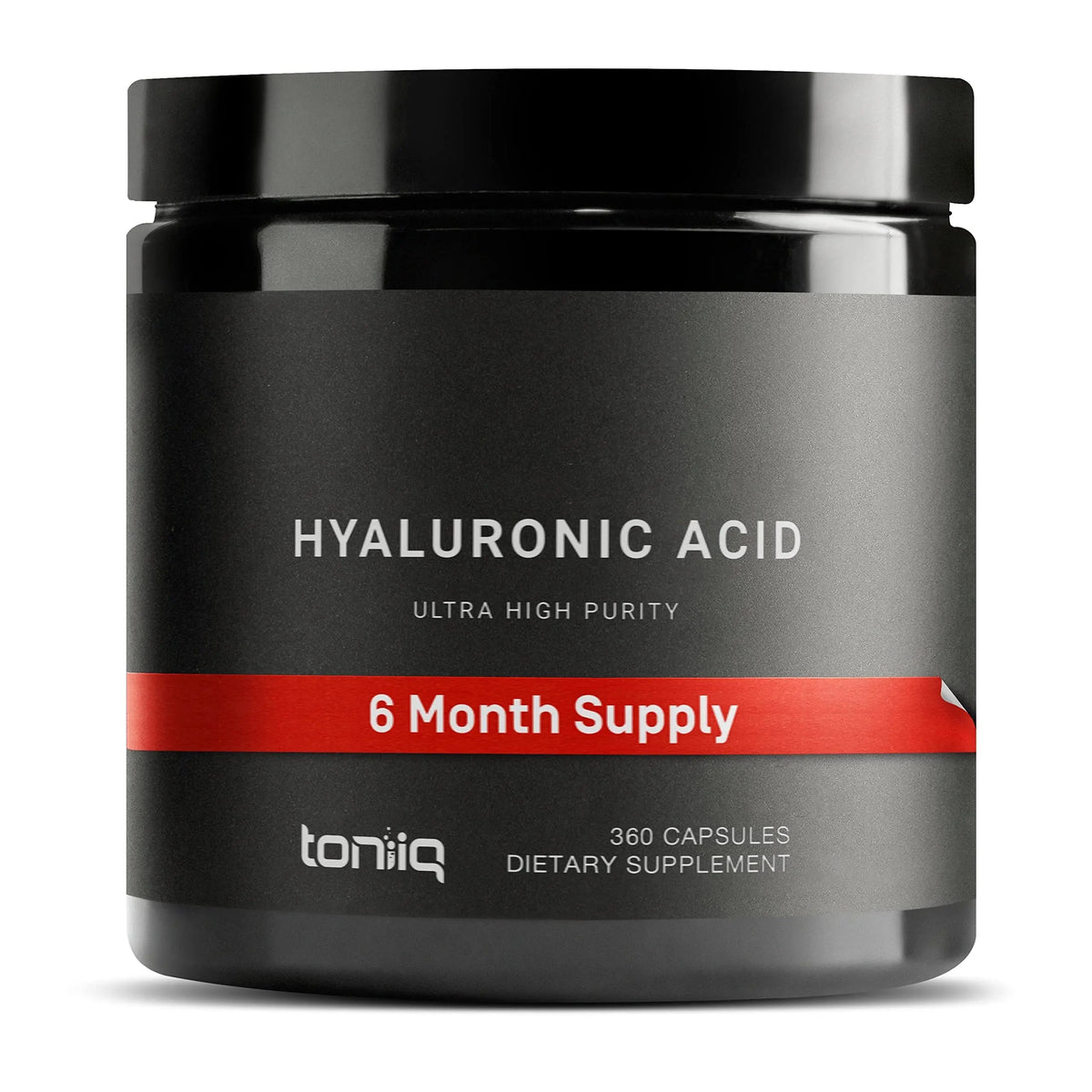 Toniiq Hyaluronic Acid Supplements – Lab Tested 95% Ultra High Purity – Fermented and Bioavailable with Vitamin C – Third Party Lab Tested – 360 Capsules Toniiq buy supplements Au