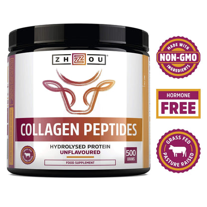 Collagen Powder 500g - Hydrolysed Collagen Peptides Powder - High Protein Bovine Collagen Supplement Nu U NutritionBuy Supplements Australia