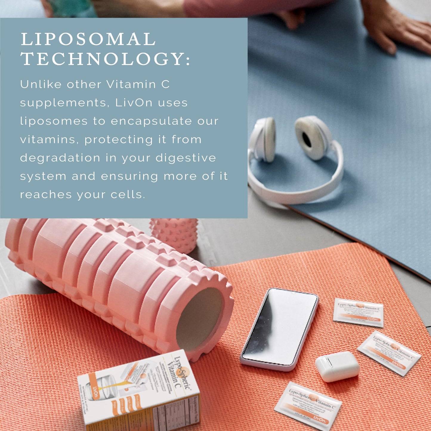 LivOn Laboratories - Lypo–Spheric Vitamin C – 1,000 mg Vitamin C & 1,000 mg Essential Phospholipids Per Packet – Liposome Encapsulated for Improved Absorption – Non–GMO - 2 Pack (60 Count) LivOn LaboratoriesBuy Supplements Australia
