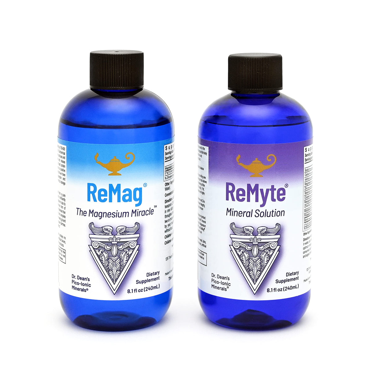 RnA ReSet ReMag & ReMyte – Liquid Magnesium and Multi-Mineral Supplement Bundle, 8.1 Fl Oz Each (2-Pack) NSF Certified RnA ReSetBuy Supplements Australia