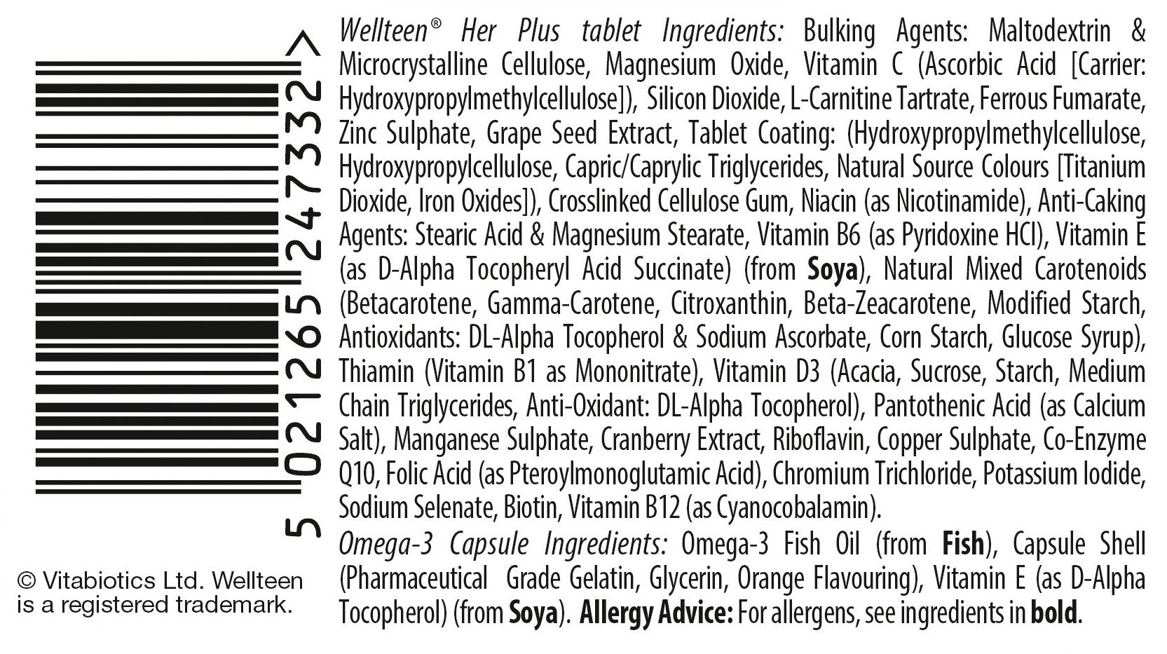 Vitabiotics Wellteen Her Plus - 56 Tablets/Capsules, 56 Count (Pack of 1) WellteenBuy Supplements Australia