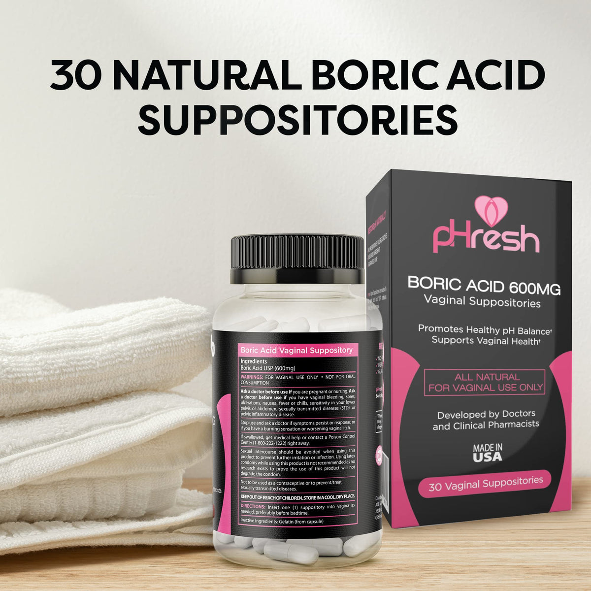 pHresh Boric Acid Suppositories and DIM Supplement ACE NUTRITIONBuy Supplements Australia
