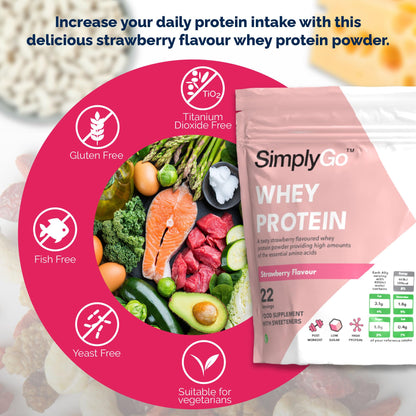 SimplyGo Whey Protein Powder | 900g | Simply Add 30g to Water, Juice or Shakes Simply SupplementsBuy Supplements Australia