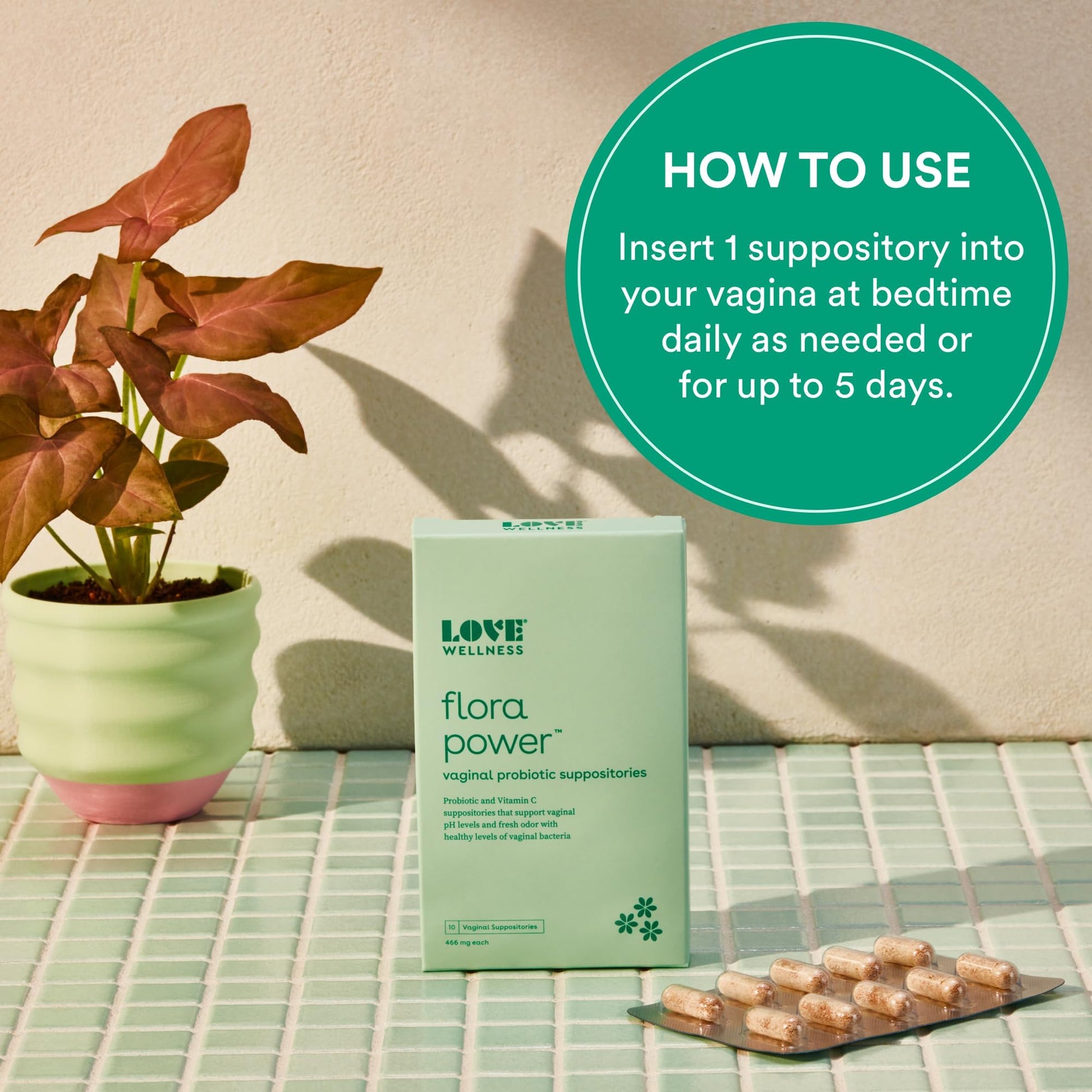 Love Wellness Flora Power & Good Girl Probiotics | Vaginal Suppositories & Prebiotics for Women Love WellnessBuy Supplements Australia