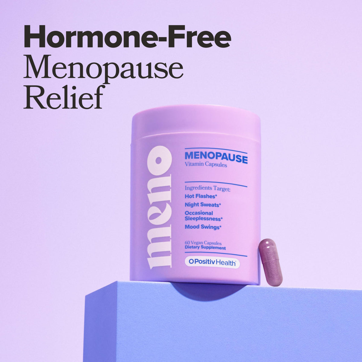 O Positiv MENO Vitamins for Menopause - Hormone-Free Menopause Supplement for Women - Black Cohosh & Ashwagandha KSM-66 - Helps Relieve Hot Flashes, Night Sweats, Mood Swings - 30 Servings (Pack of 1) O PositivBuy Supplements Australia