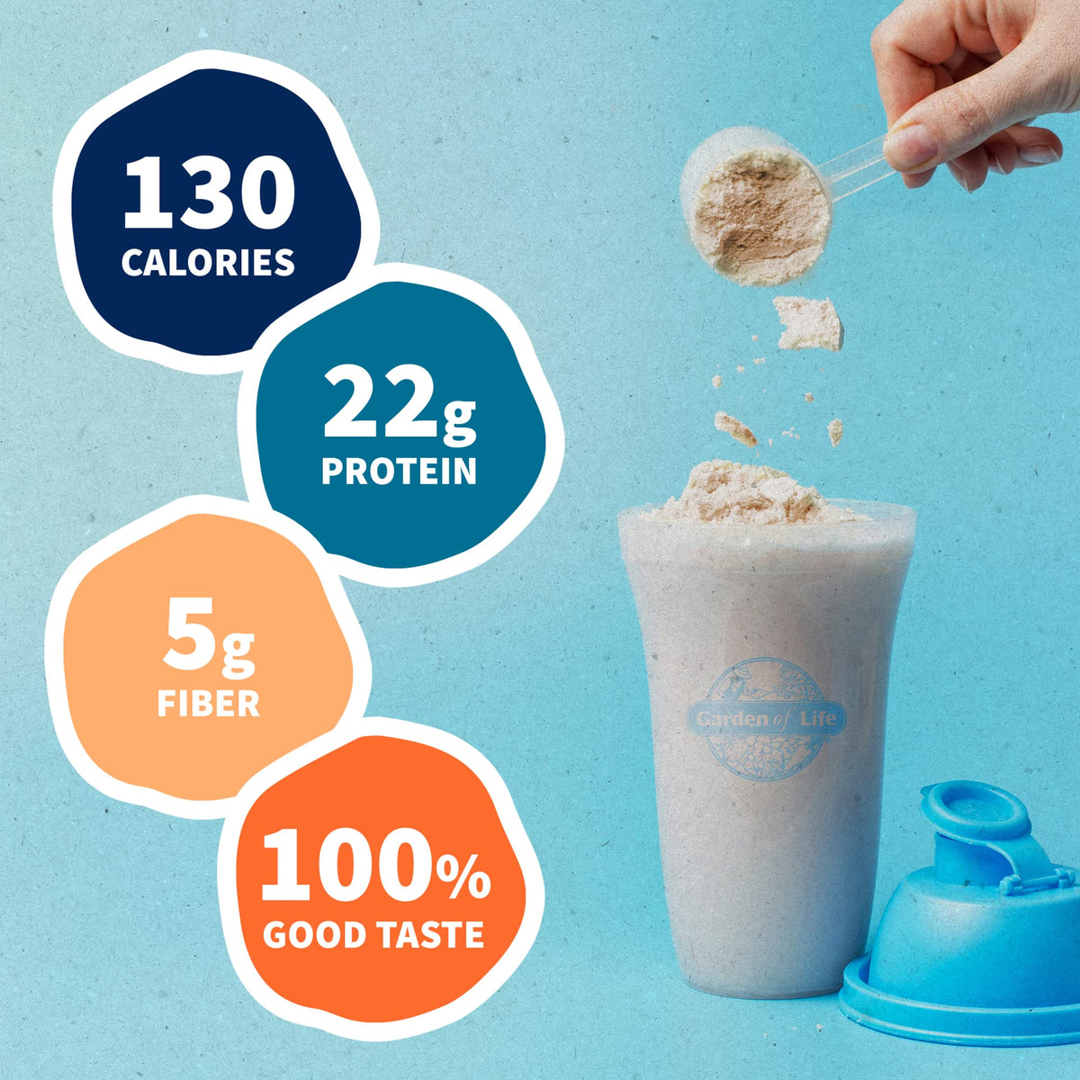 Organic Vegan Vanilla Protein Powder - Garden of Life – 22g Complete Plant Based Raw Garden of LifeBuy Supplements Australia