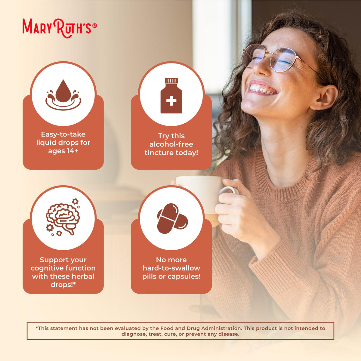 MaryRuth Organics Ashwagandha Root | USDA Organic Ashwagandha Liquid Drops | Stress Relief, Natural Calm, Relaxation and Mood Support Supplement | Adaptogenic | Nervine | Vegan | Non-GMO | 60 Servings MARYRUTH'SBuy Supplements Australia