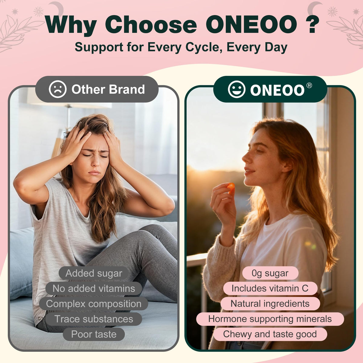 Oneoo Feminine Balance Gummies - Premium Balance Gummies for Women's pH Health, Feminine Gummy for Immune & Energy Support, Vegan, Gluten-Free, Hawaiian Pineapple, 60 Count OneooBuy Supplements Australia