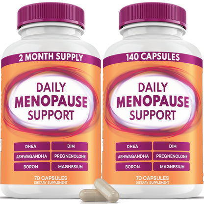 Menopause and Perimenopause Supplement for Women 10-1 Relief Formula for Hot Flashes, Night Sweats, Mood, Energy & Hormone – DIM, Ashwagandha, Vitamin D, DHEA, Zinc, Magnesium 2-Pack, 140 Capsules PAYÉBuy Supplements Australia
