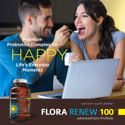 100 Billion Probiotics - 15-Strain Probiotic for Women & Men, DRCaps Delayed Release, Prebiotics, L-Glutamine, Apple Pectin, Gut Lining Support, Shelf Stable, Non-GMO, 60 Vegan Capsules for Adults OmniBiotics buy supplements Au