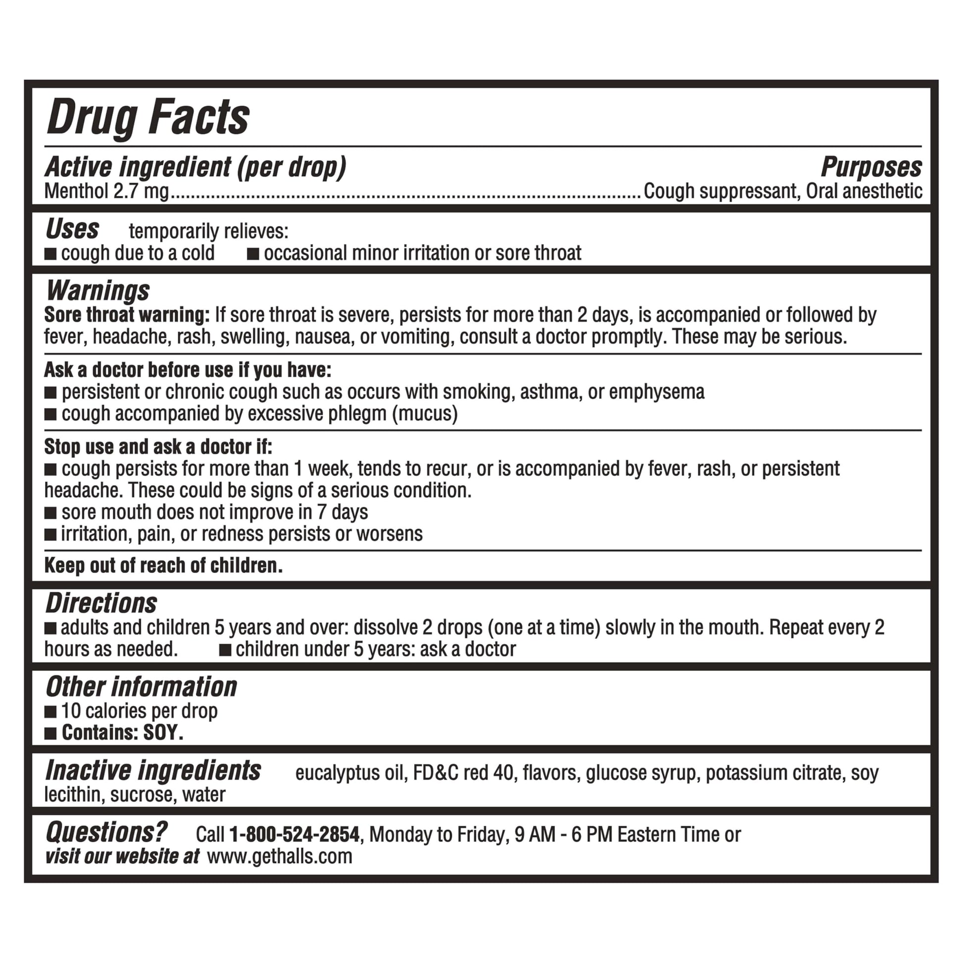 HALLS Throat Relief Strawberry Cough Drops, Value Pack, 80 Drops HALLS buy supplements Au