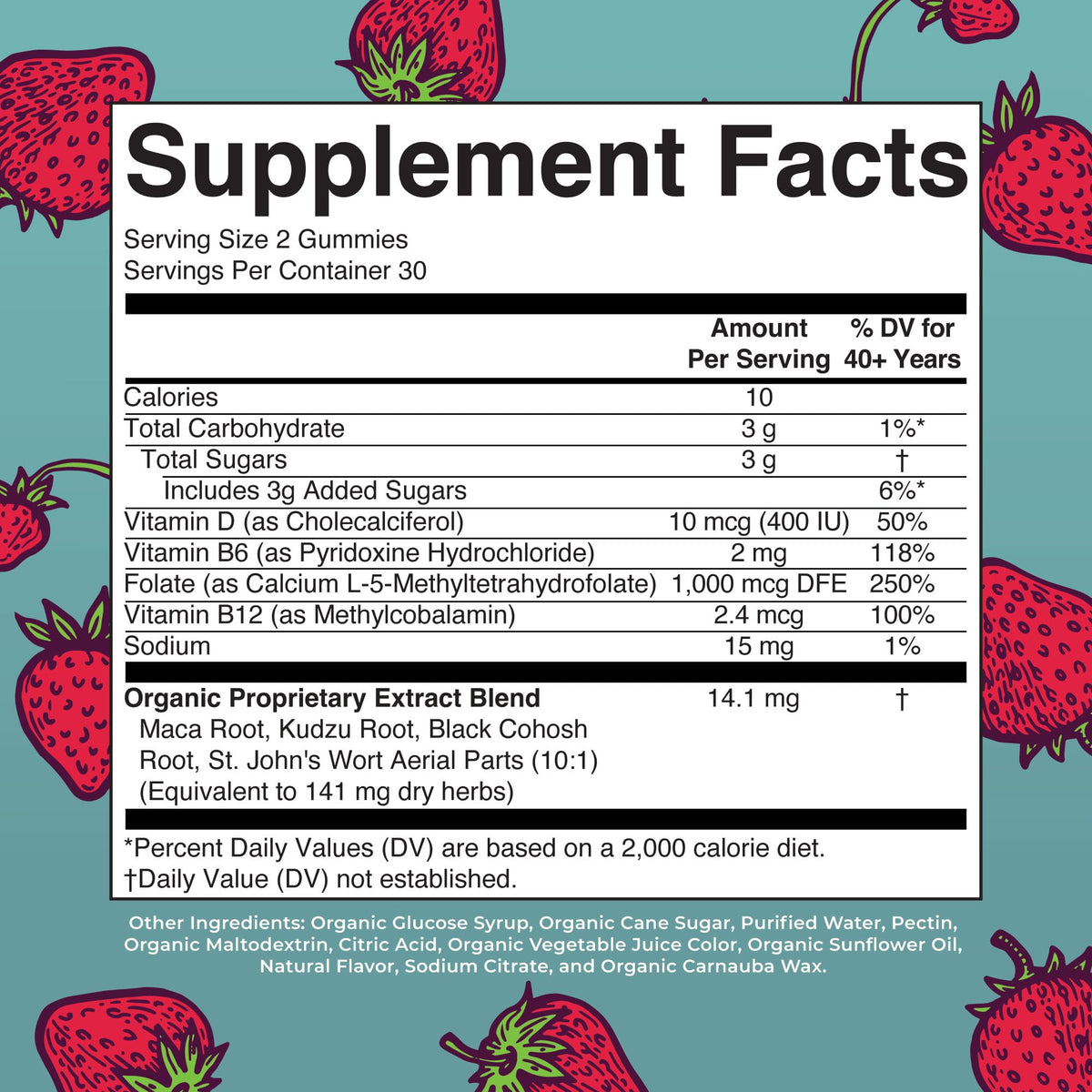 Organic Menopause Gummies by MaryRuth's | Menopause Supplements for Women | Mood Support | Hot Flash Relief | Maca Root | Black Cohosh | USDA Organic | Non-GMO | Vegan | 30 Servings MARYRUTH'SBuy Supplements Australia
