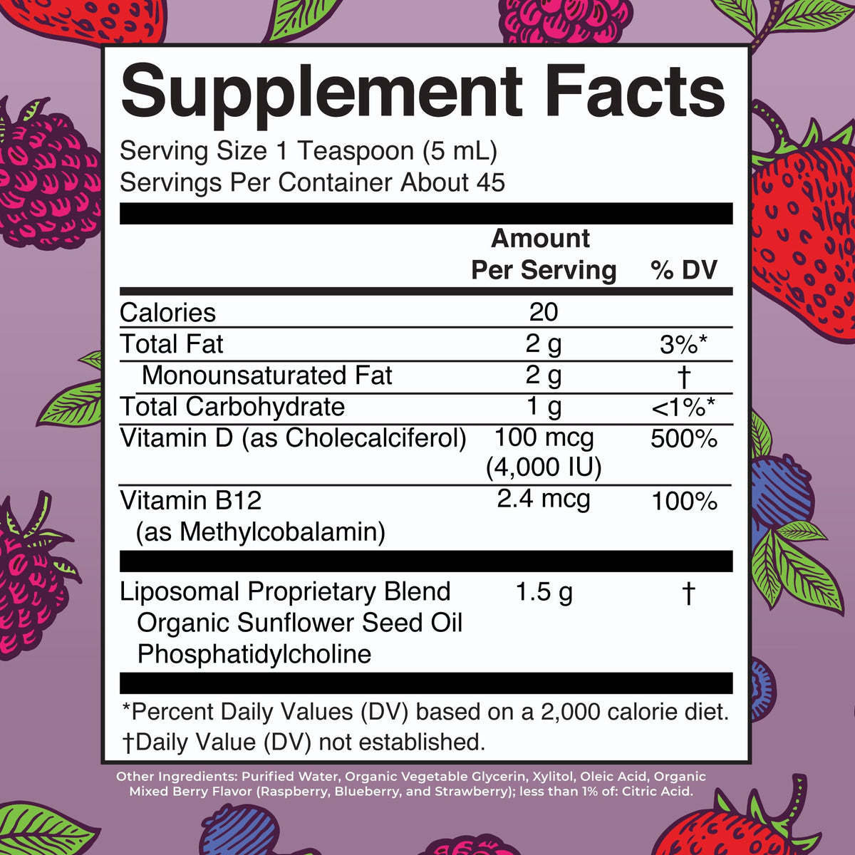 MaryRuth Organics Megadose Vitamin D3 Liposomal | Vitamin D 4000 IU | Ultra Absorption | Immune Support for Adults | Bone Health | VIT D3 | Vegan | Sugar Free | Gluten Free | Non-GMO | 45 Servings MARYRUTH'SBuy Supplements Australia