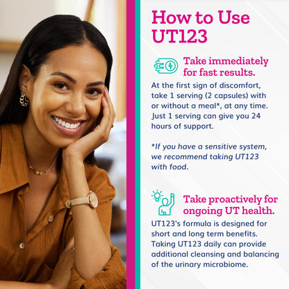 Just Thrive UT123 - Supports Urinary Tract Health for Women - Made with Cranberry, 60 Capsules Just ThriveBuy Supplements Australia