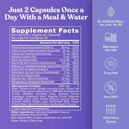 Staying Cool Menopause Supplements for Women – Hormonal Hot Flash Relief, Weight Support, & Night Sweats – Vitex Chaste Tree & Black Cohosh – 60 Vegetarian Soft Capsules Eu NaturalBuy Supplements Australia