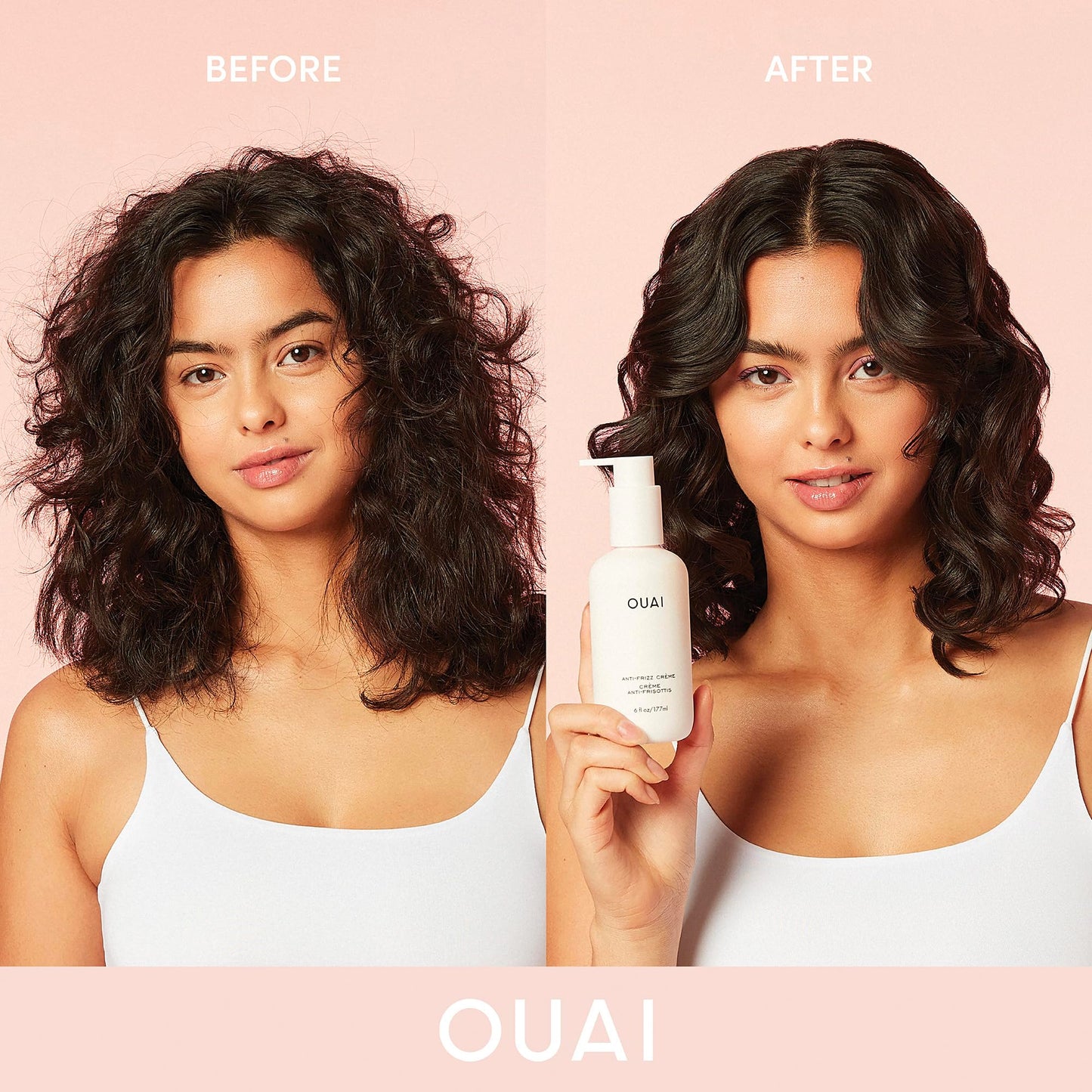 OUAI Anti Frizz Cream - Moisturizing Hair Cream with Frizz Control & Heat Protection - Provides Lasting Hydration with Jackfruit & Beetroot Extract - Paraben, Phthalate & Sulfate Free (6 oz) OUAIBuy Supplements Australia