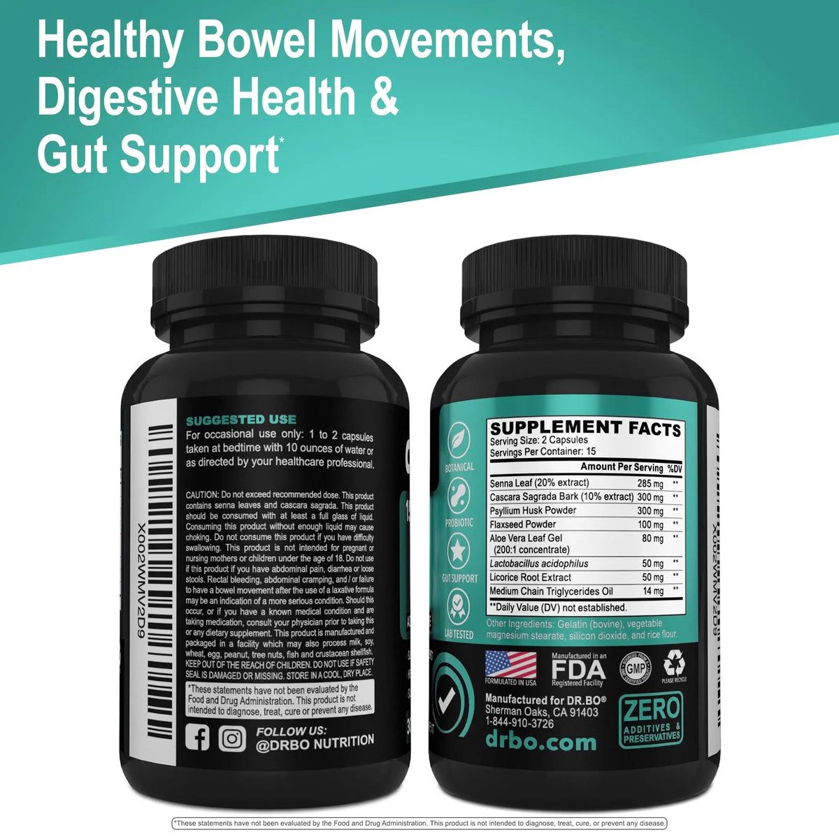 Colon Cleanser Detox for Weight Flush - 15 Day Intestinal Cleanse Pills & Probiotic - Fast Natural Laxative for Constipation Relief - Bowel Movement Supplements for Stomach Bloating, Gut Loss Support DR. BOBuy Supplements Australia