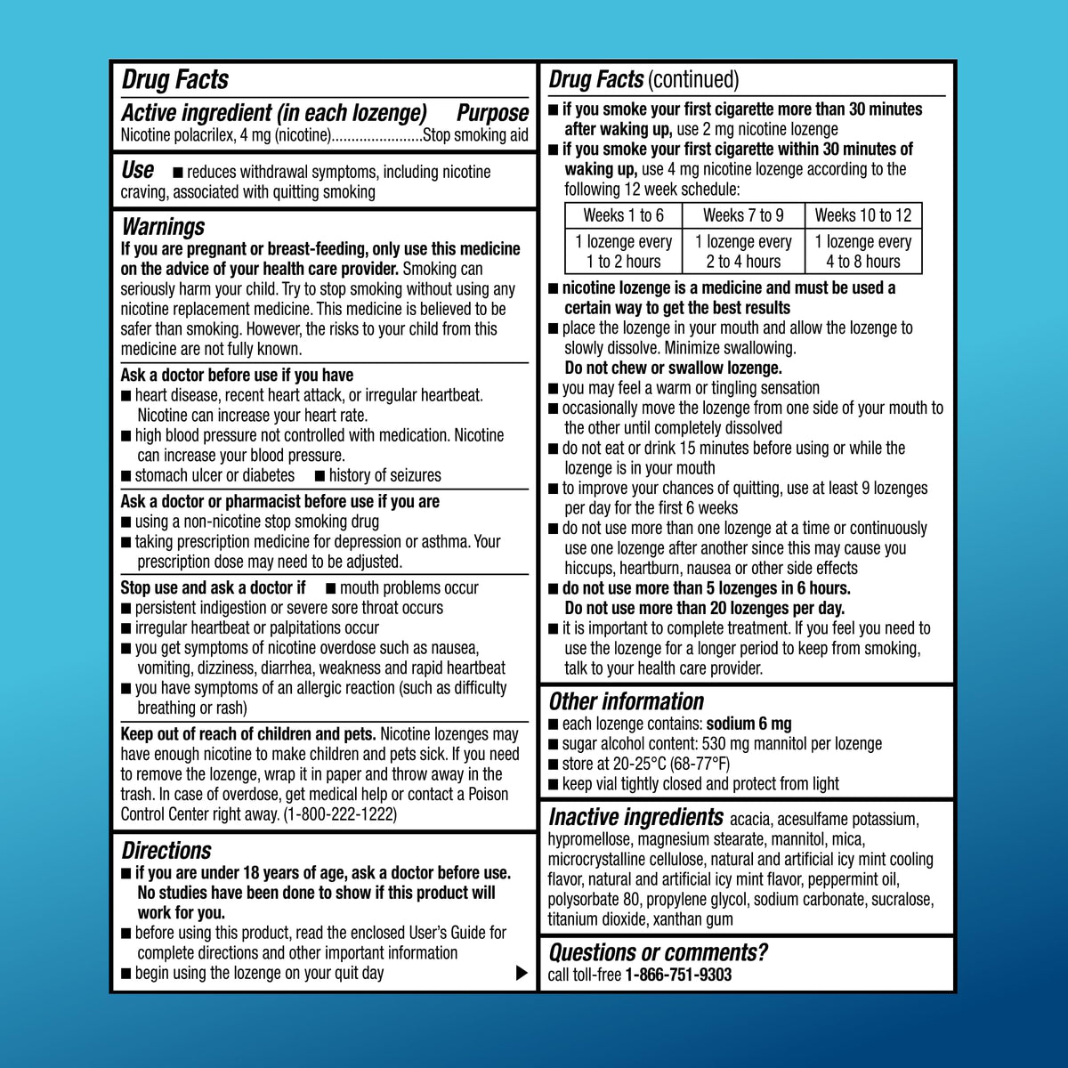 Amazon Basic Care Coated Ice Mint Nicotine Polacrilex Lozenges, 4 mg, Stop Smoking Aid, 120 Count Amazon Basic Care buy supplements Au