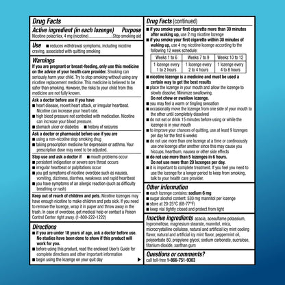 Amazon Basic Care Coated Ice Mint Nicotine Polacrilex Lozenges, 4 mg, Stop Smoking Aid, 120 Count Amazon Basic Care buy supplements Au