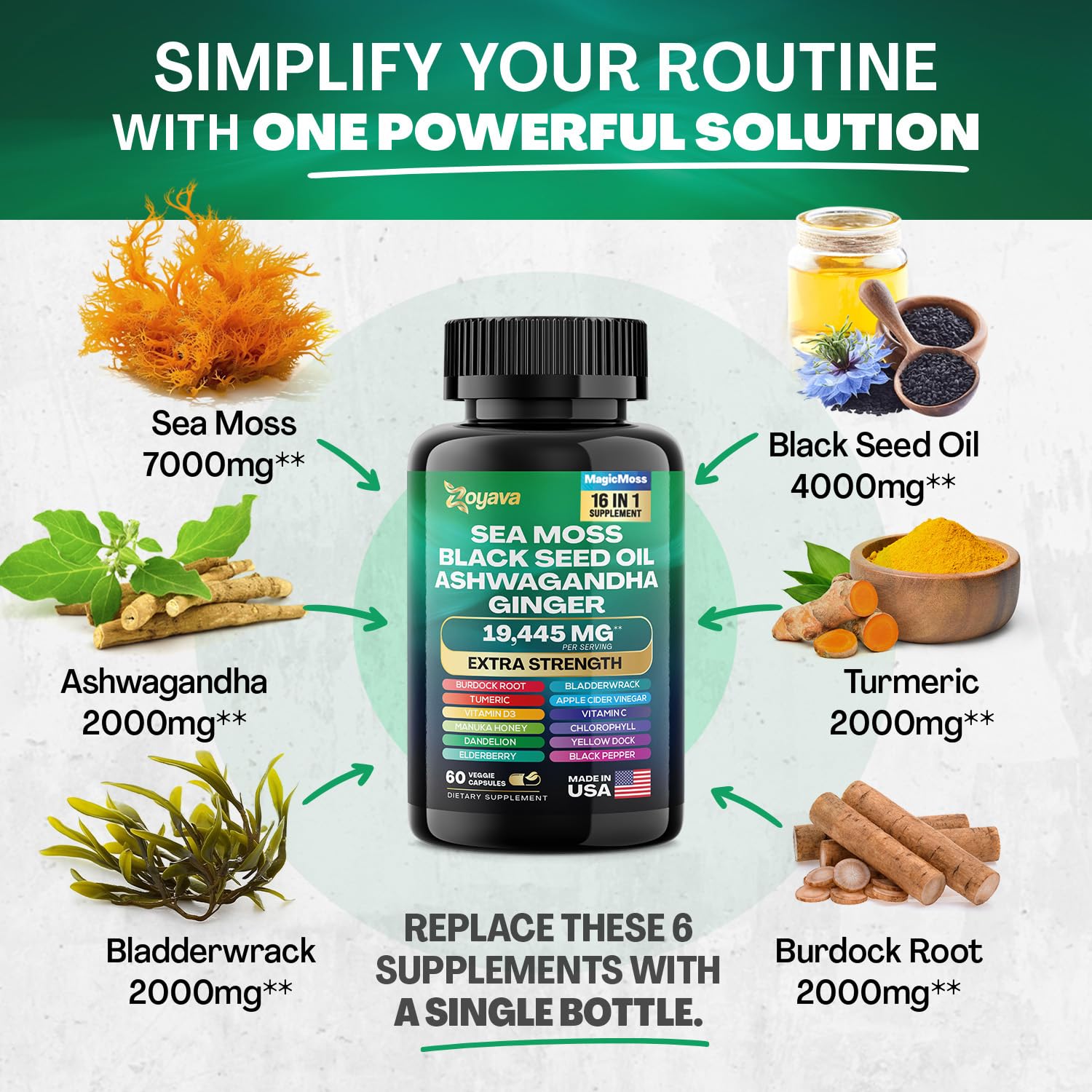 Zoyava Sea Moss 16-in-1 and Collagen 14-in-1 Bundle ZoyavaBuy Supplements Australia