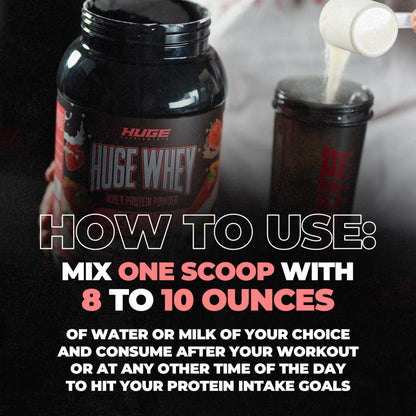 Huge Supplements, Whey Protein Concentrate Powder, Clinically Dosed Formula, 25g Huge SupplementsBuy Supplements Australia