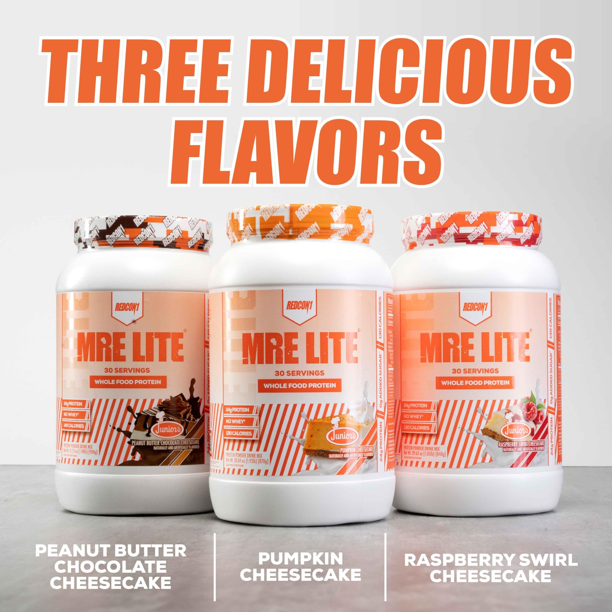 REDCON1 MRE Lite Whole Food Protein Powder, Juniors, Pumpkin Cheesecake - Low Carb REDCON1Buy Supplements Australia