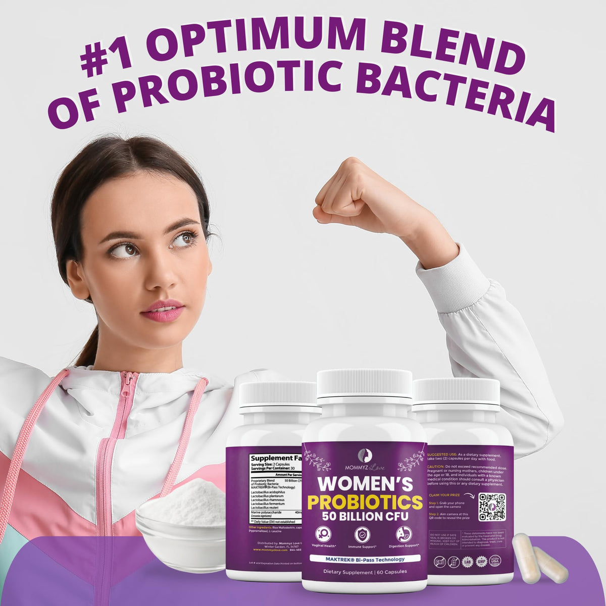Probiotics for Women Digestive Health + Vaginal Probiotics for Vaginal Odor Control, Balanced PH Levels Mommyz LoveBuy Supplements Australia