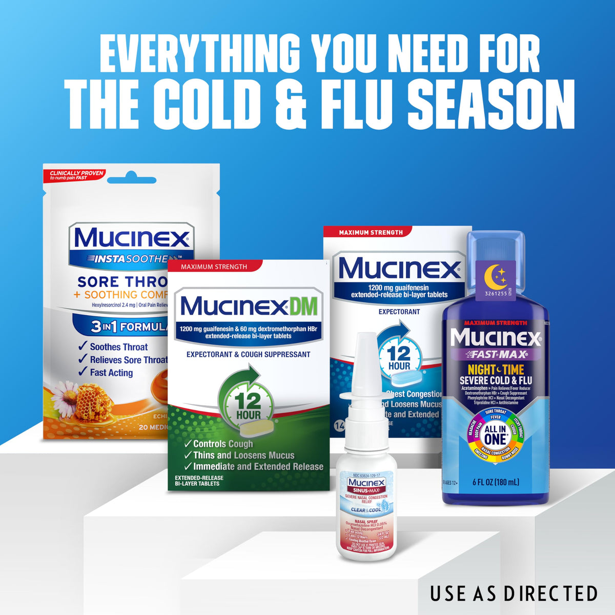 Mucinex Sinus-Max Nasal Spray Decongestant, 12 Hour Over-The-Counter Medication Nose Spray for Sinus Relief, Nasal Decongestants for Adults & Sinus Congestion, Clear & Cool 3/4 Fl Oz(22ML) Mucinex buy supplements Au