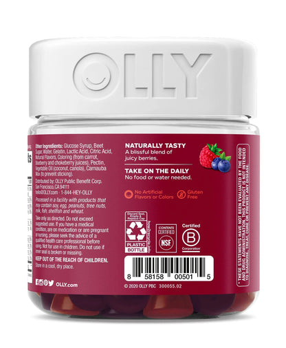 OLLY Gift, Family 2 Pack: Women's Multivitamin Gummy (90 Count), Kids Multivitamin + Probiotic Gummy (70 Count), Vitamins A, D, C, E, B, Chewable Supplement OLLY