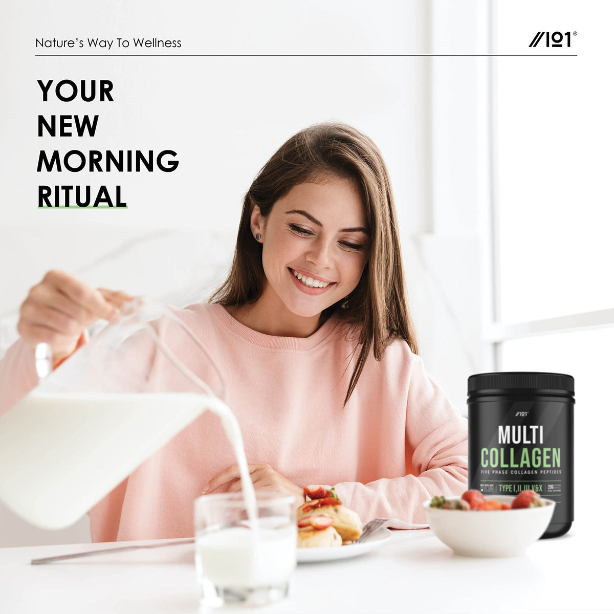 Multi Collagen Protein Powder (400g) - Types I, II, III, V & X - Hydrolyzed Grass Fed Bovine, Wild Caught Fish ALPHA01Buy Supplements Australia