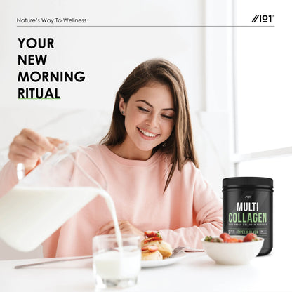 Multi Collagen Protein Powder (400g) - Types I, II, III, V & X - Hydrolyzed Grass Fed Bovine, Wild Caught Fish ALPHA01Buy Supplements Australia