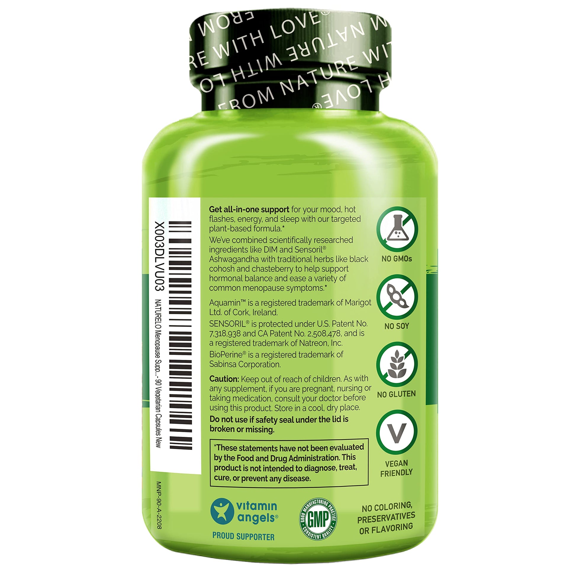 NATURELO Menopause Supplements for Women, Herbal Blend with Black Cohosh for Menopause Hot Flashes Advanced Estrogen Multi-Symptom Formula 90 Capsules NATURELOBuy Supplements Australia