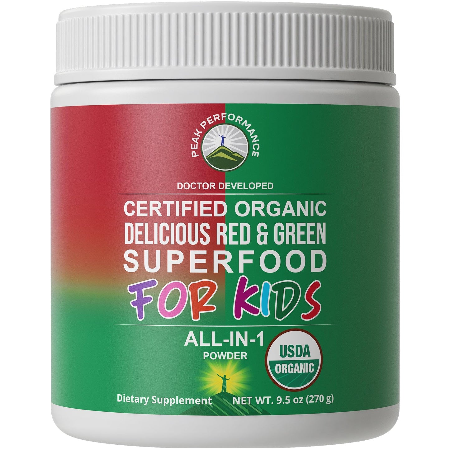Kids Greens and Reds Superfood Powder. Best Tasting Organic Vegan Super Food Juice with 25+ Real Fruits and Vegetables. Gluten Free Real Food Vitamins. Green and Red Superfoods Supplement for Children Peak PerformanceBuy Supplements Australia