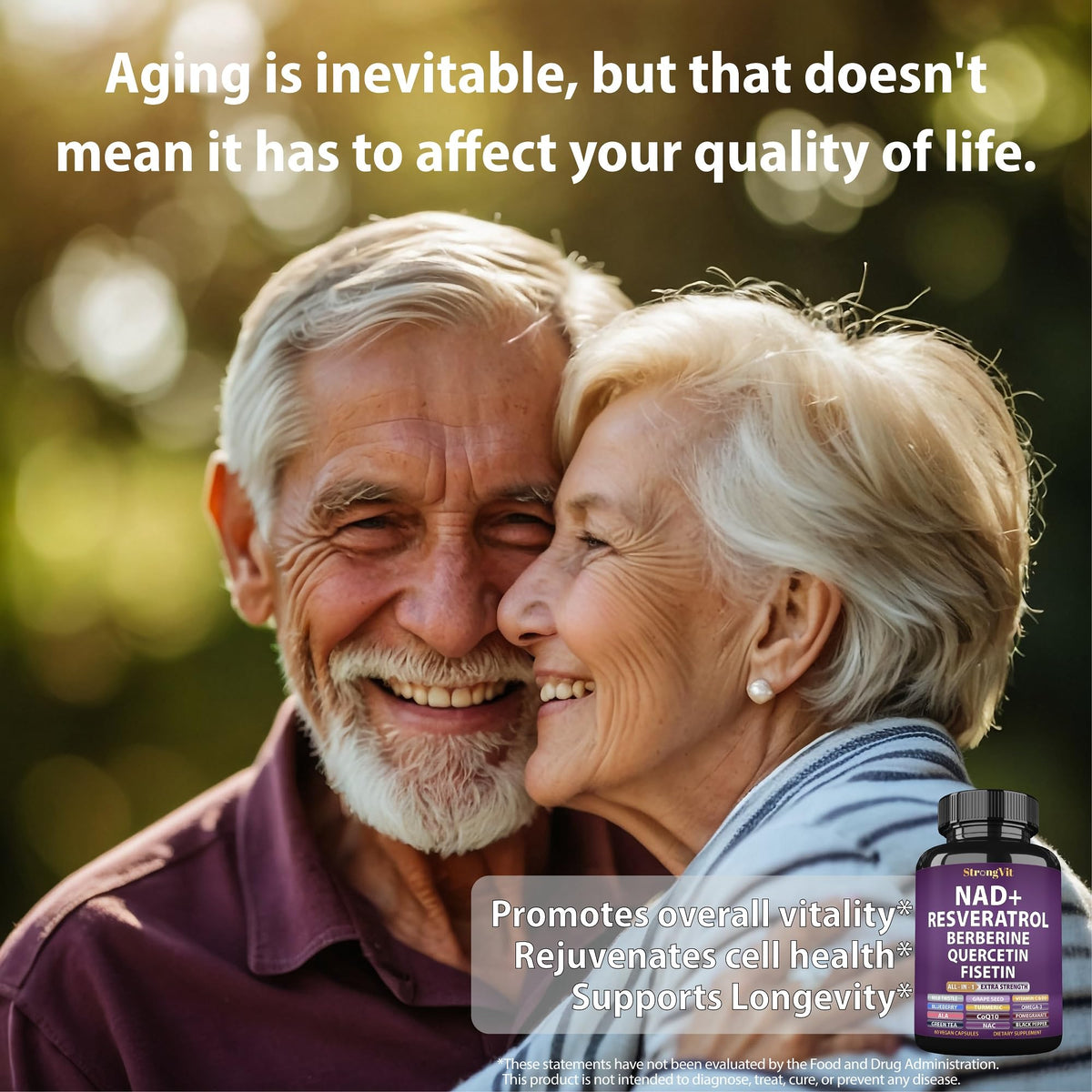 NAD Resveratrol Supplement with Berberine, Quercetin, CoQ10. Anti-Aging Formula for Women & Men. Liposomal NAD Plus, NAD+ Booster, Pure Organic Vitamin, USA StrongVitBuy Supplements Australia