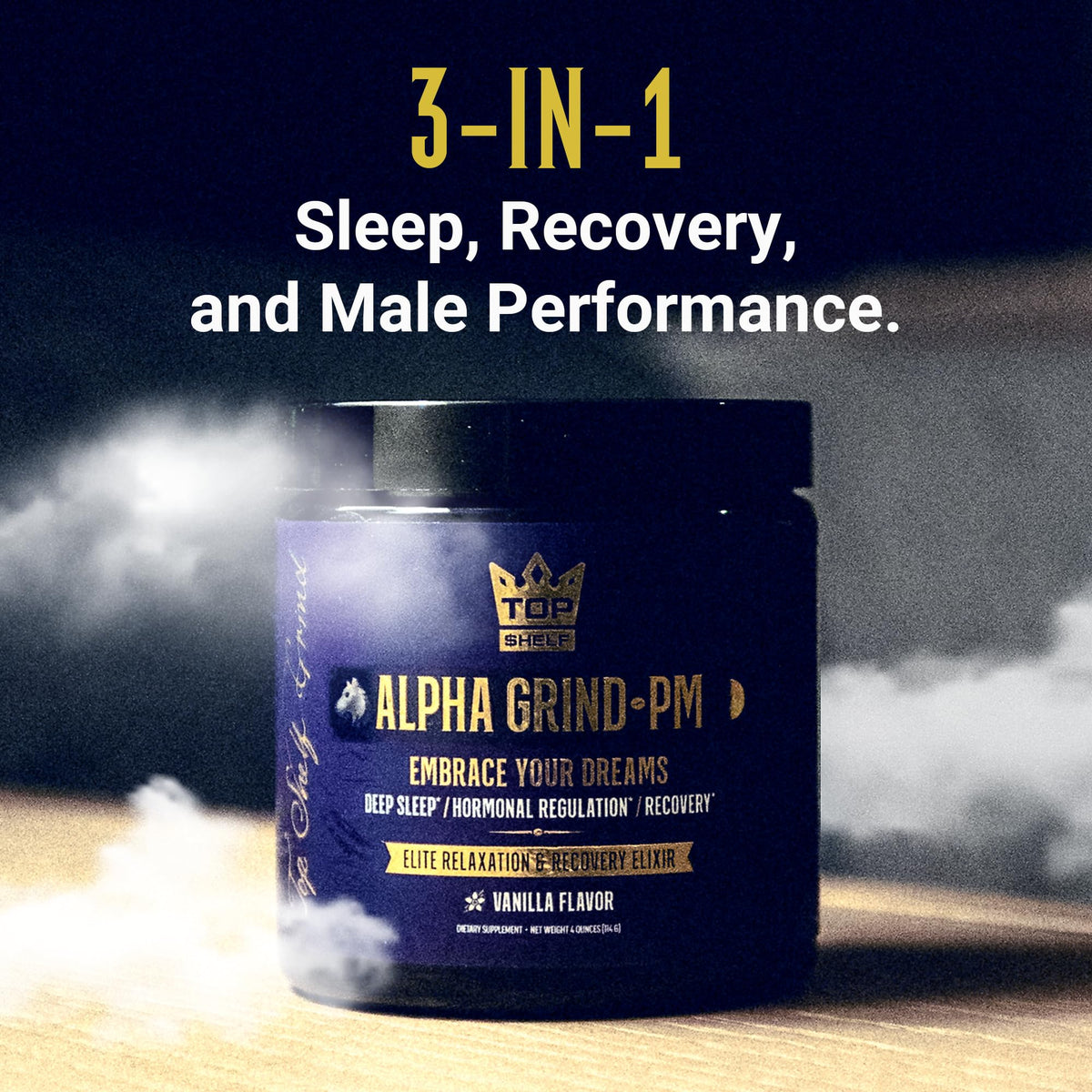 Advanced Sleep Supplement for Men, Nootropic Night Time Burner & Anabolic Recovery Join Top Shelf GrindBuy Supplements Australia