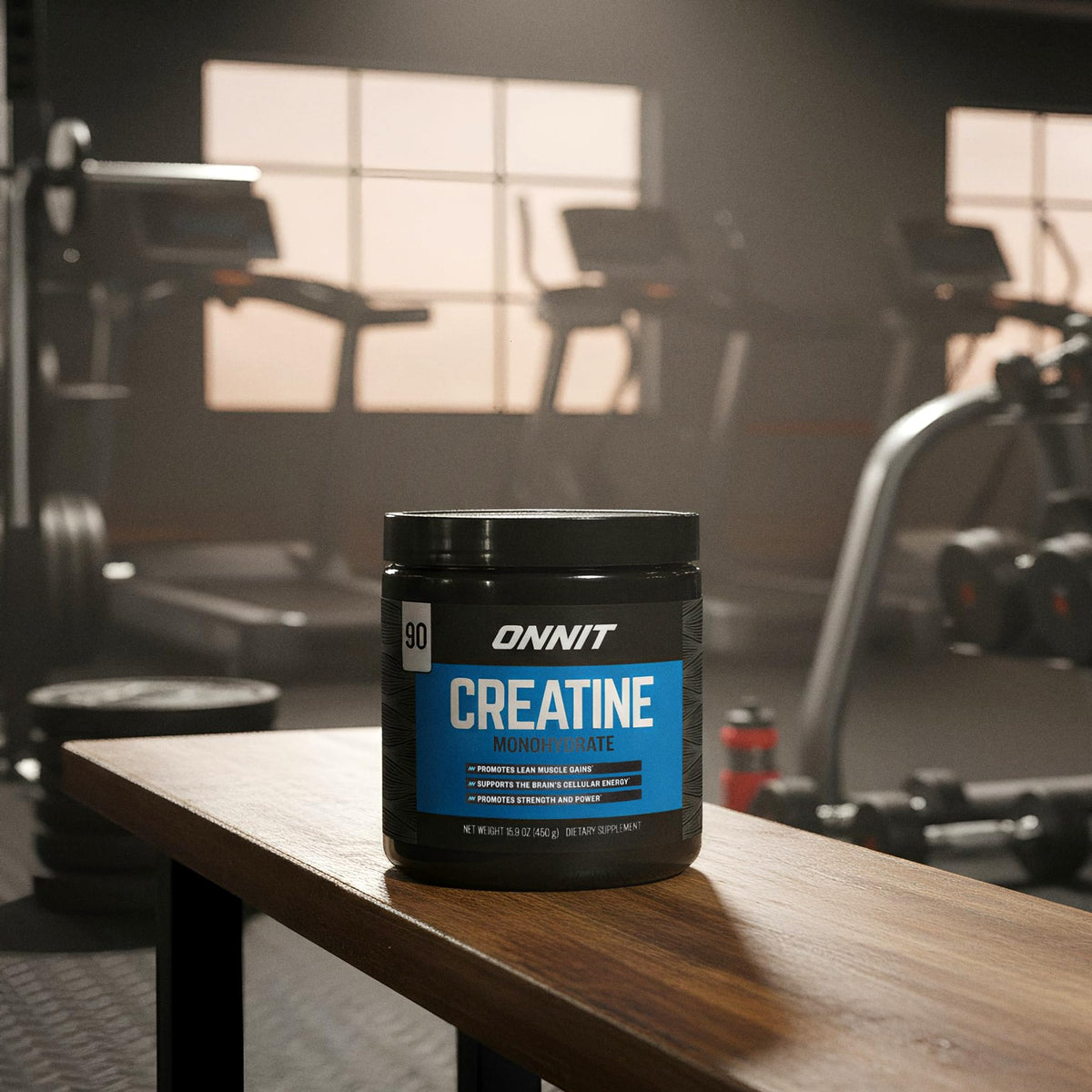 ONNIT Creatine Monohydrate Powder – Unflavored, 90-Serving Value Size – Supports Strength, Lean Muscle, and Brain Energy† – Keto Friendly, No Fillers, 90 Servings, 15.29 oz ONNITBuy Supplements Australia