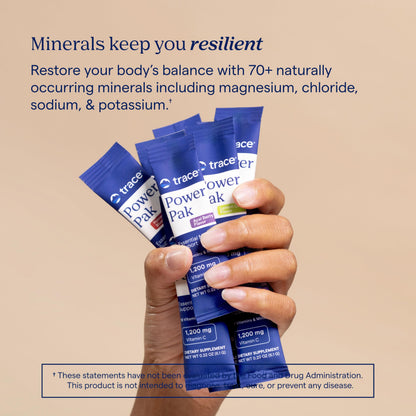 Trace Minerals Power Pak Multivitamin and Multimineral Packets - Electrolyte Support - 1200 mg Vitamin C plus 70+ Trace Minerals - Sugar Free - Orange Mango Flavor - 30 Packets Trace MineralsBuy Supplements Australia