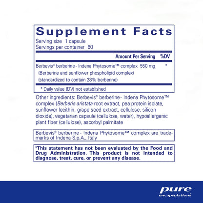 Pure Encapsulations Berberine UltraSorb | Enhanced Absorption Berberine | 60 Capsules Pure EncapsulationsBuy Supplements Australia