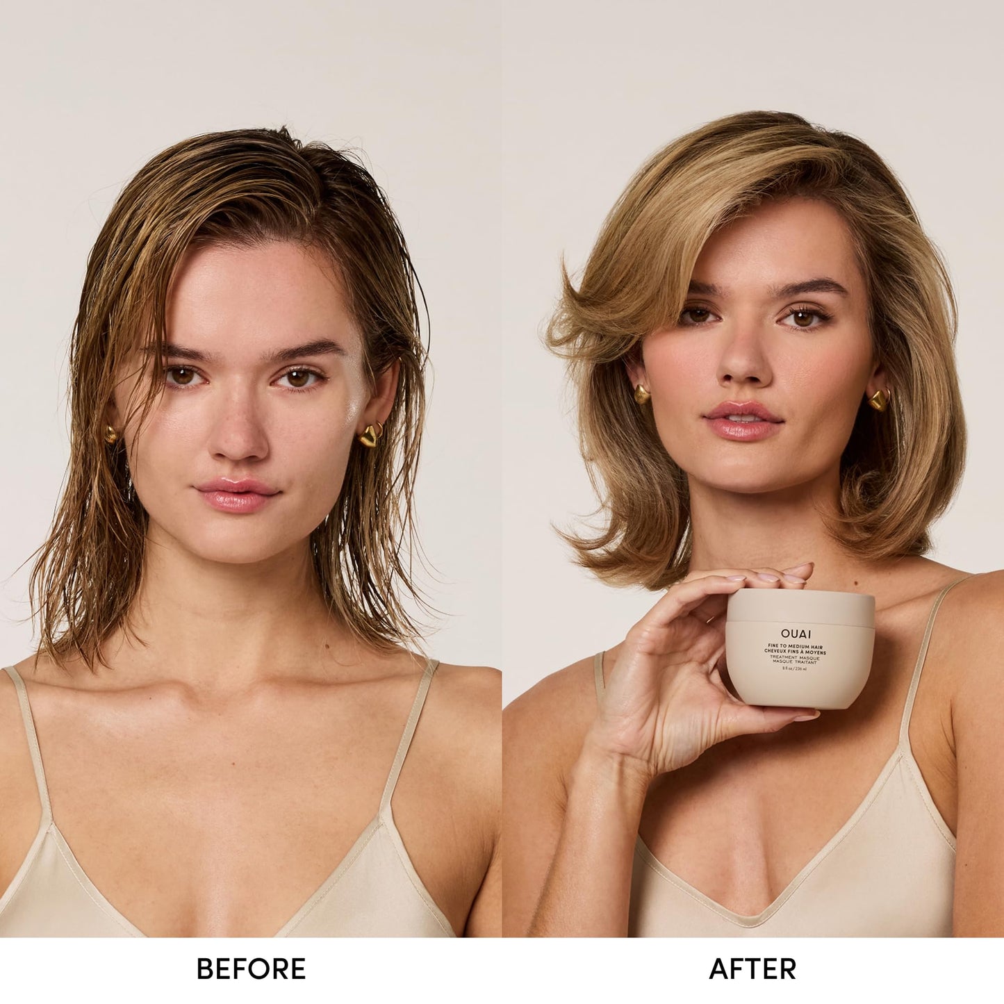 OUAI Fine to Medium Hair Treatment Masque - Hydrating Hair Mask to Help Repair Strands & Increase Shine - With Shea Butter, Keratin and Panthenol - Paraben, Phthalate & Sulfate Free (8 Fl Oz) OUAIBuy Supplements Australia