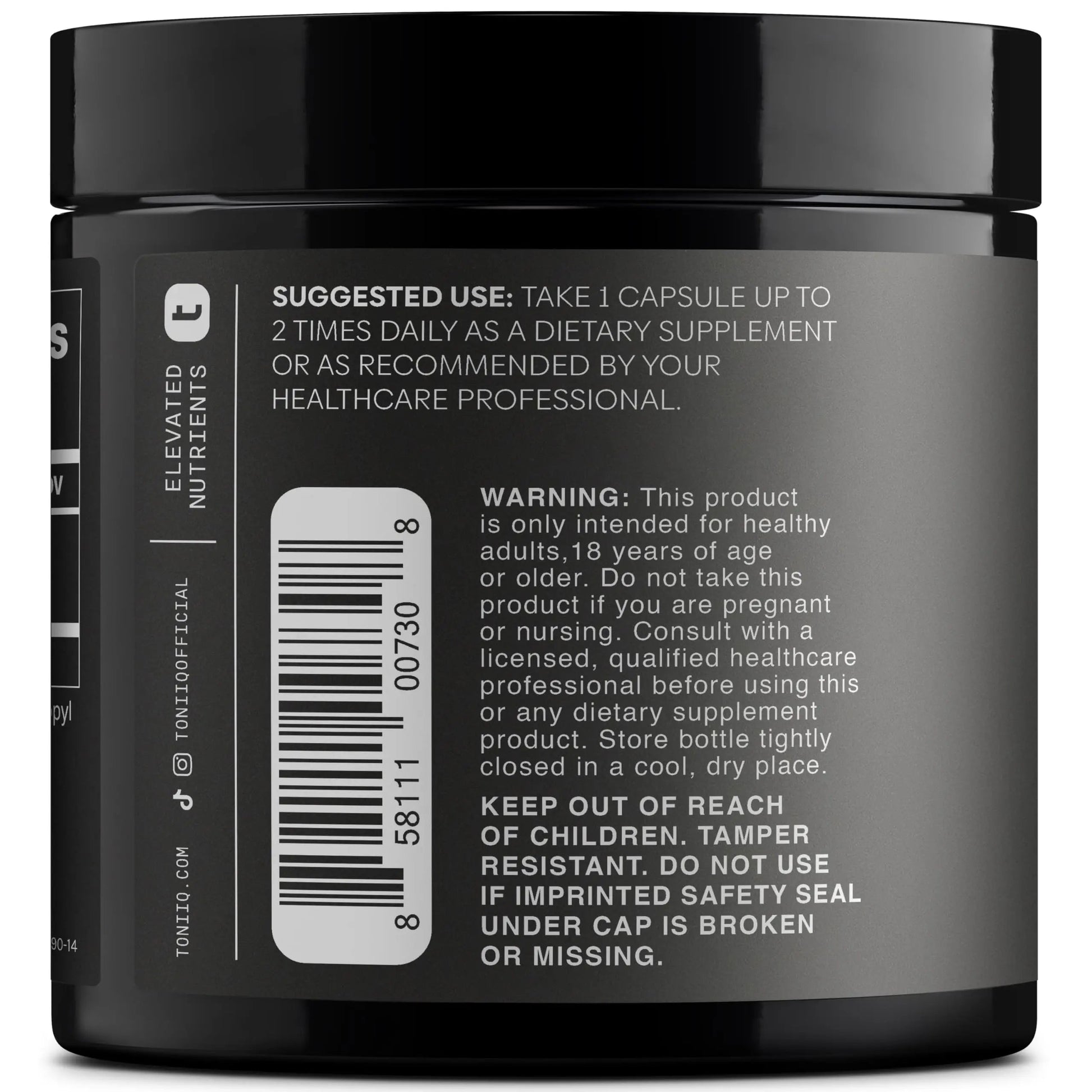 Toniiq Maca Root - Ultra High Potency 20:1 Extract - Black, Red and Yellow Maca Complex - Single Origin, Wildcrafted & Highly Concentrated - Third-Party Lab Tested - 90 Capsules Toniiq buy supplements Au