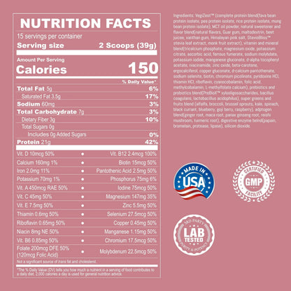 UpNourish Strawberry Banana Vegan Protein Powder 54 Superfoods Powder,1.5 Billion CFU Probiotics 21g Plant Based Protein,No Sugar No Dairy No GMO Dairy Free,Meal Replacement Shake Keto-Friendly Low-Carb Diet,15 Servings UpNourish buy supplements Au