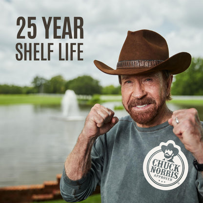 by Chuck Norris Roundhouse Provisions 3 Day, 26 servings Emergency Meal Kit, Grab-and-Go, Premade, Disaster Prep, Hiking, Survival, Adventure, Camping Food, 25 Year Shelf Life. ROUNDHOUSE PROVISIONBuy Supplements Australia